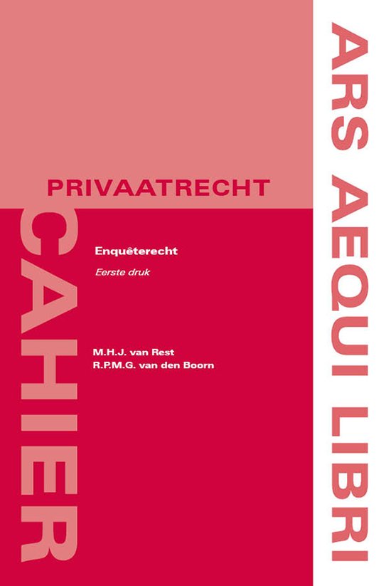 Ars Aequi Cahiers - Privaatrecht - Enquêterecht - cover