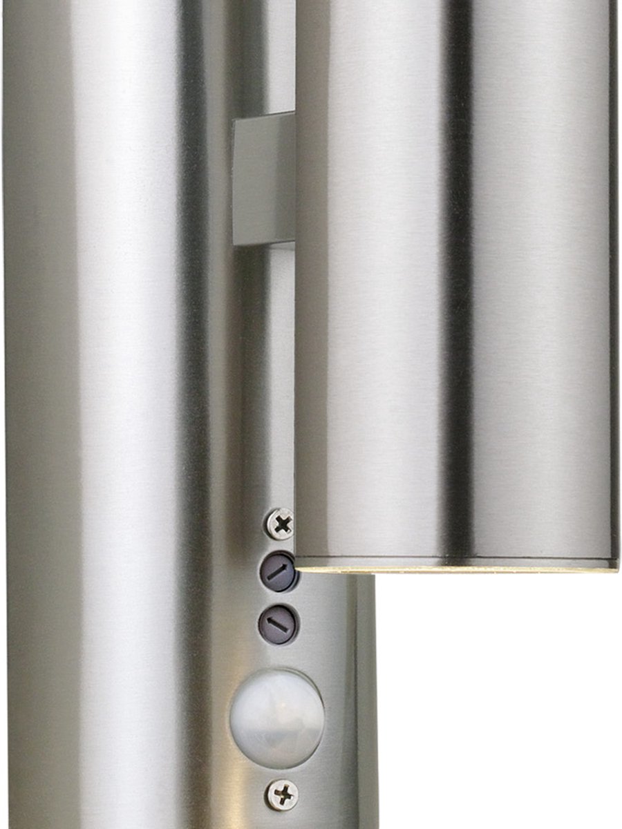 Lampe De Jardin LED D'extérieur, Applique LED 2 Flammes Avec Capteur PIR Noir 9110