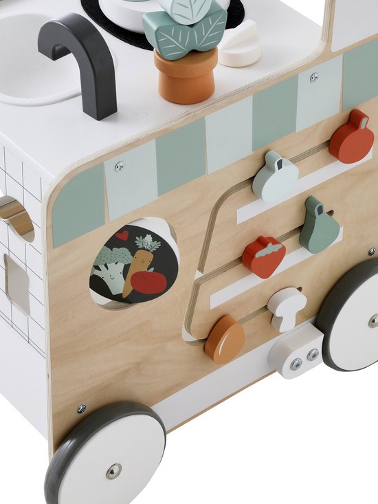 Vertbaudet Ma première cuisine chariot de marche en bois