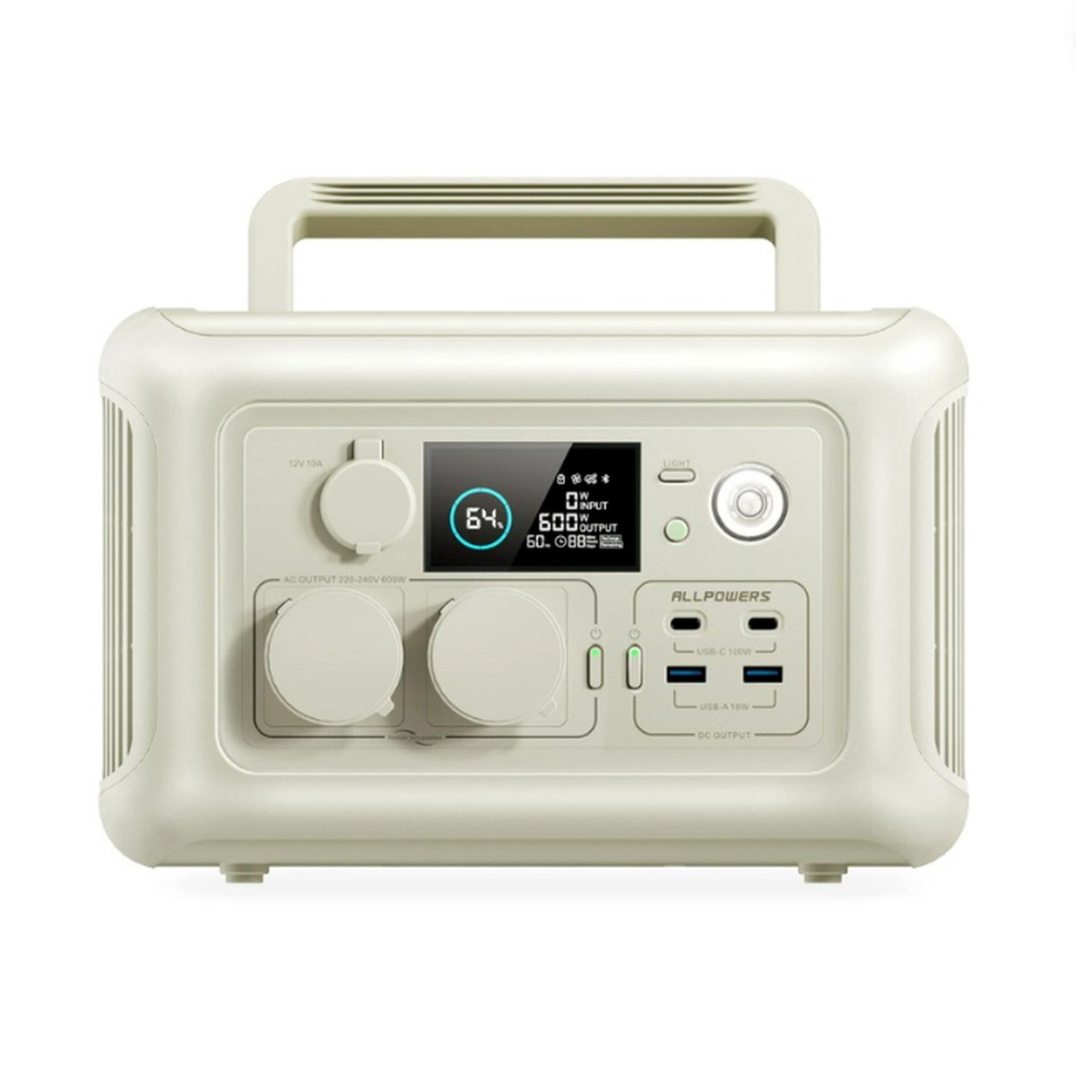 Stroomgenerator - Zonnepanelen Compleet Pakket Met Stekker - Pure Sine Wave Output 600W - 299Wh LFP Batterij