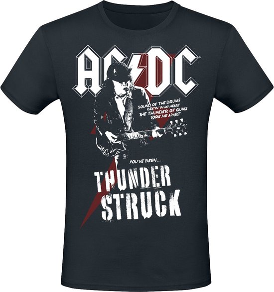 AC/DC Thunderstruck Heren T-shirt - zwart - 4XL