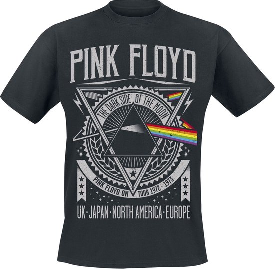 T-shirt Pink Floyd The Dark Side Of The Moon - Tournée 1972 - Taille 4XL