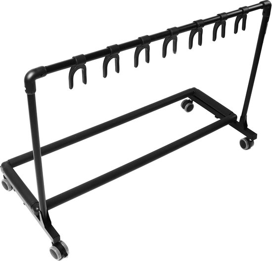 Multi Guitar Stand, Guitar Holder, Standard Rack with Wheels for Multiple Guitars, Space Saving for Electric Guitar Bass (FL-17W