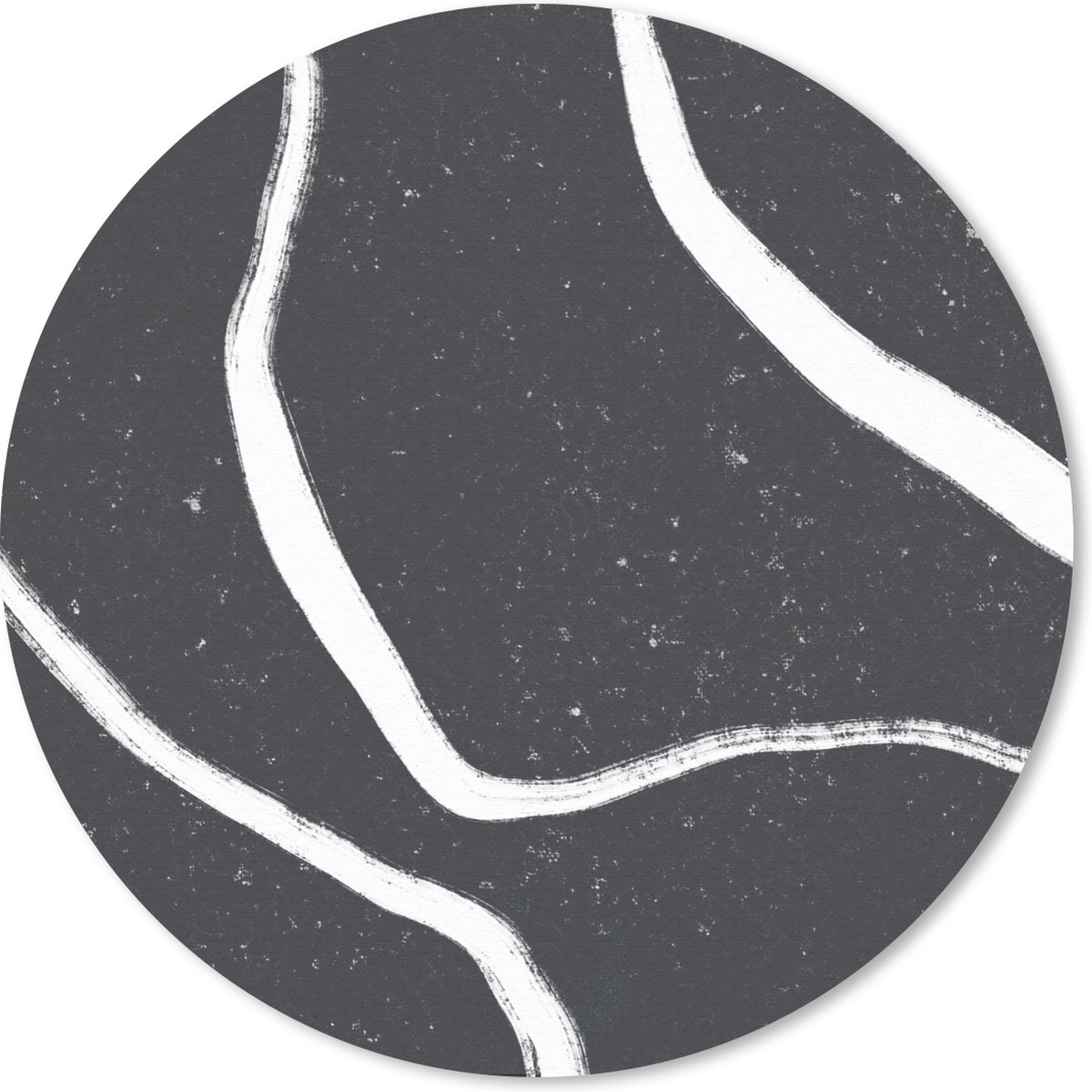 Muismat rond 20x20 cm - Mousepad Lijn - Minimalisme - Design - Ronde muismatten