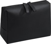 Trousse de maquillage de voyage plate – Sacs de voyage pour cosmétiques pour femmes et filles – Trousse de soins de la peau étanche – Grande pochette de voyage portable