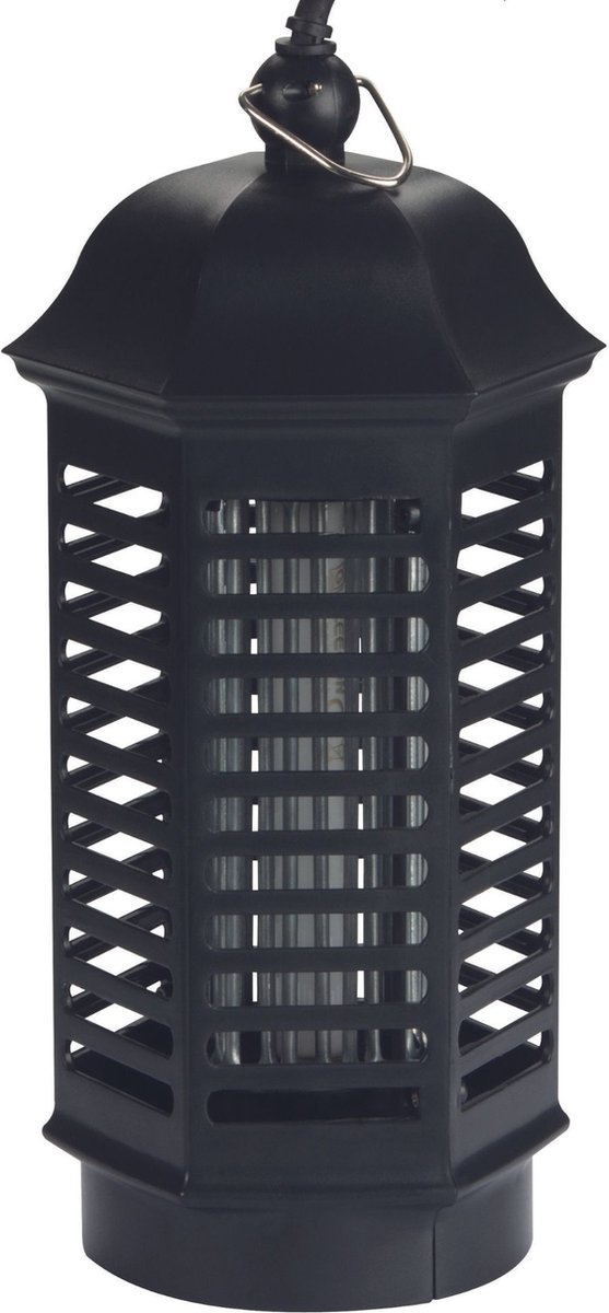 Bol.com Perel Elektrische LED UV insectenverdelger, 1000V spanningsrooster, stille werking, verwijderbare opvanglade, 25 m² bere... aanbieding