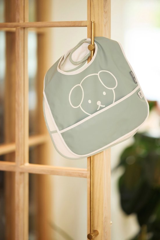 Jollein x Nijntje - Baby Slab Waterproof - Slabbetjes - Miffy Peekaboo Sea Green - 2 Stuks van Jollein — afbeelding 5