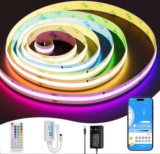 Led Strip RGBIC Smart Pixel Adresseerbare 5m - COB RGBIC Kleur ...