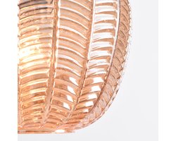 LumenXL - Hanglamp - amber glas - getextureerd detail - Kaca