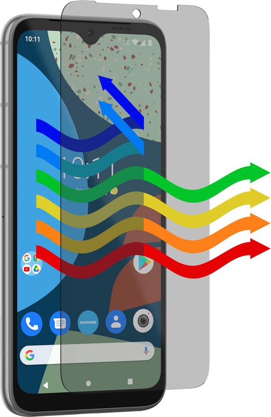 Fairphone 5 Screenprotector Blauw Licht Filter Glas