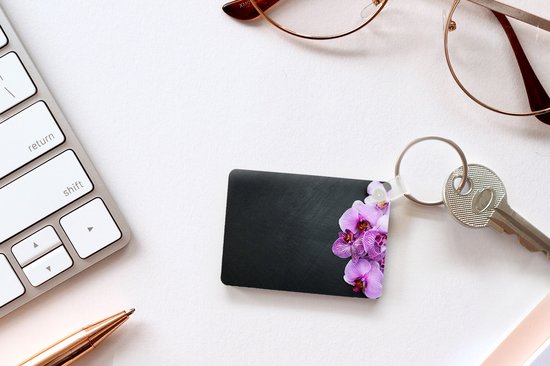 Porte-clés - Orchidée - Fleurs - Rose - Flora - Cadeaux à distribuer - Plastique