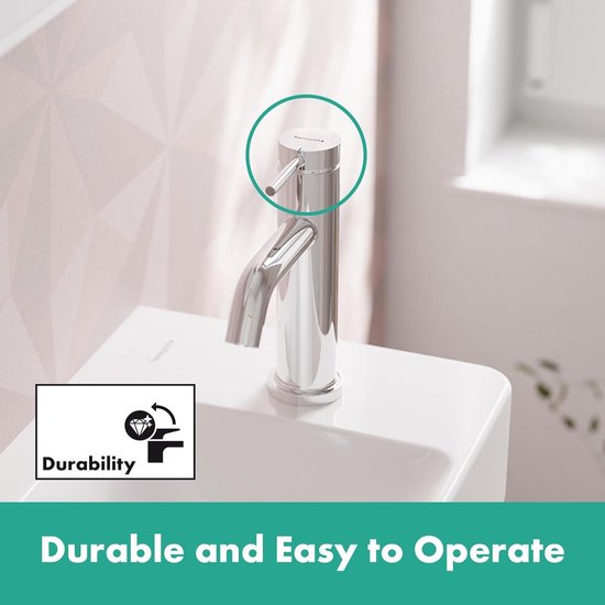 Hansgrohe Rebris S Wastafelkraan 80 Waterbesparend Met Coolstart En Synthetische Afvoer Chroom 1345064 Hansgrohe Rebris S Wastafelkraan 80 Waterbesparend Met Coolstart En Synthetische Afvoer Chroom 1345064