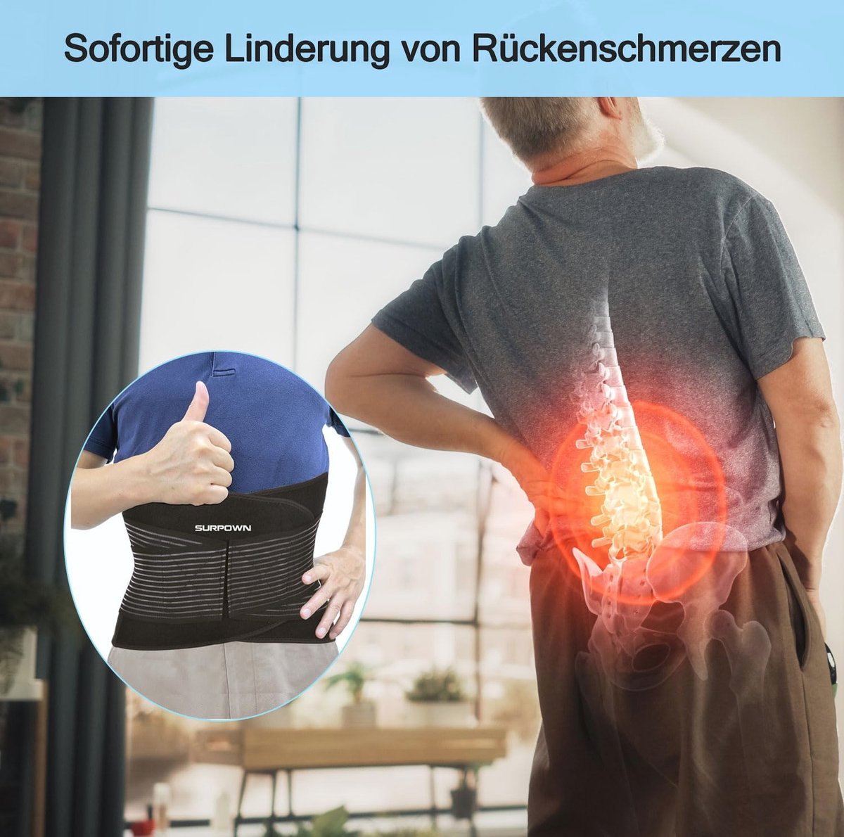 Orthopedische Rugsteunbrace - Medische Lumbale Heupgordel Voor Mannen En Vrouwen
