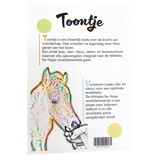 Toontje het Paardje – Kinderboek + Gratis Toontje Bouwset met 120 Nano Clics blokjes