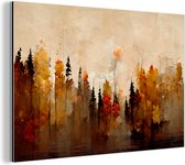 Tableau aluminium 120x80 cm - Décoration murale métal - Nature - Arbres - Art - Marron - Beige - Décoration murale métal salon - Décoration industrielle - Photo sur dibond - Accessoires industriels chambre
