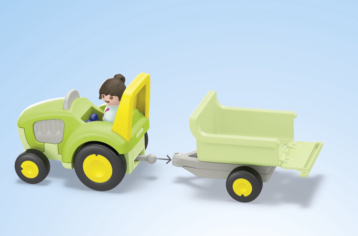 PLAYMOBIL Junior PROMO: Boerderijavontuur met tractor, aanhanger en dieren vrienden - 71656 — afbeelding 5