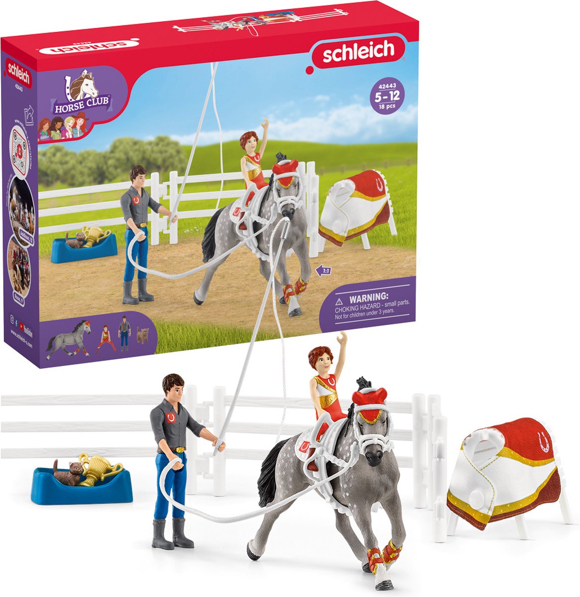 schleich HORSE CLUB Speelfigurenset - Mia's Springset - Kinderspeelgoed voor Jongens en Meisjes - 5 tot 12 jaar - 18 Onderdelen - 42443 — afbeelding 21