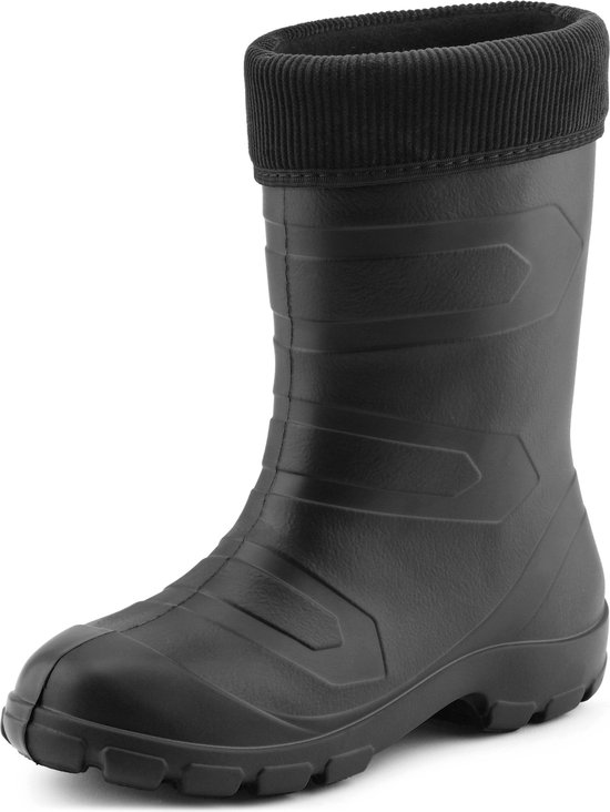 Ladeheid Dames Regenlaarzen - Thermo Rubberlaarzen Vederlicht - EVA - LA-LMG-879-Aspen - Zwart/Zwart - 39