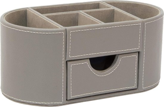 Whwolk Bureau-organizer met lade, kantoorbenodigdheden en bureauaccessoires, kinderbureau-organizer, visitekaartjes/pennen/telefoon-/schrijfwarenhouder, opbergdoos (roze