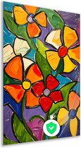 Bloemen posters - Natuur posters - Muurdecoratie Bladeren - Wanddecoratie landelijk - Slaapkamer poster - Woonaccessoires poster 80x120 cm