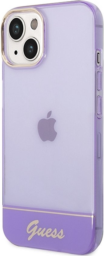 Coque arrière translucide Guess - Apple iPhone 14 Plus (6,7") - Violet