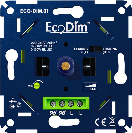 Universele EcoDim Led Dimmer voor Dimbare Lampen