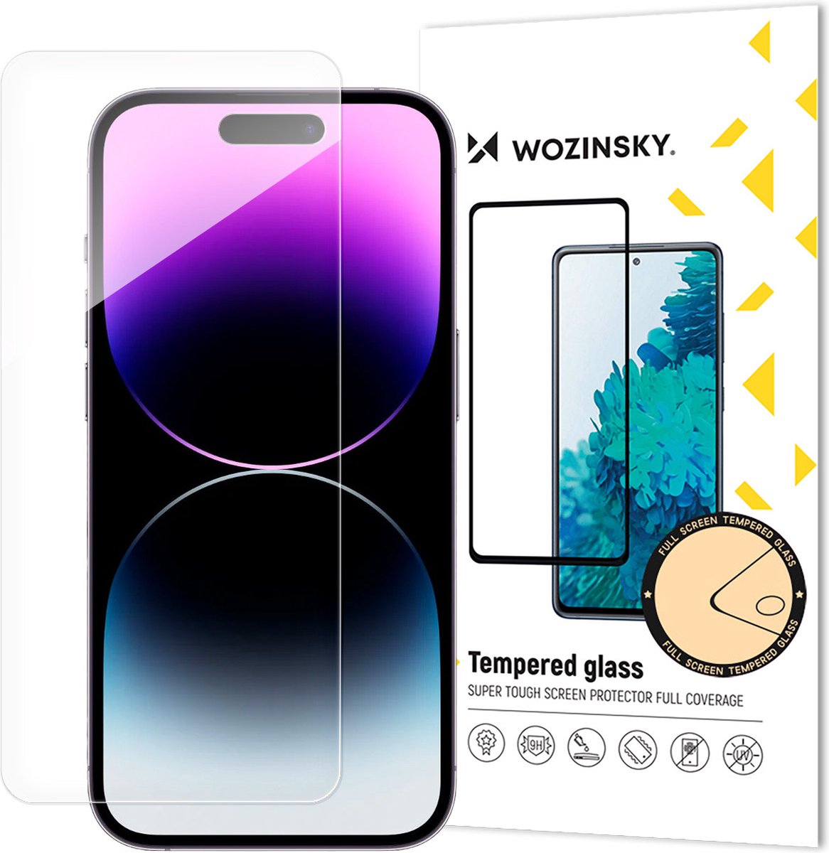 Wozinsky Tempered Glass Serie - Beschermglas voor iPhone 15 Pro Max - 9H Hardheid - Schokbestendig