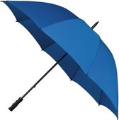 Bol.com Golf stormparaplu kobalt blauw windproof 130 cm aanbieding