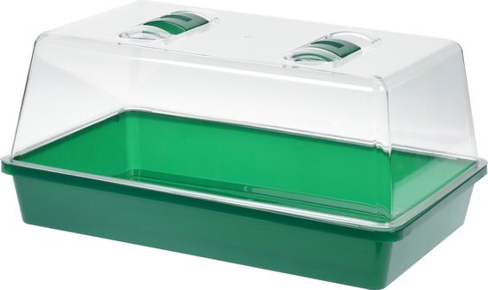 Foto: Kweekbak kweekkastje met deksel 18 x 38 x 24 cm propagator moestuinbak