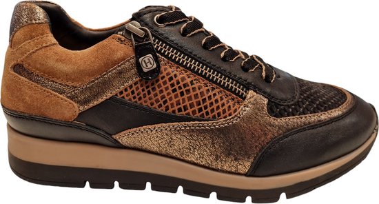 Helioform 281.005.0351 H Dames Sneakers - Zwart Brons - 38.5 | bol