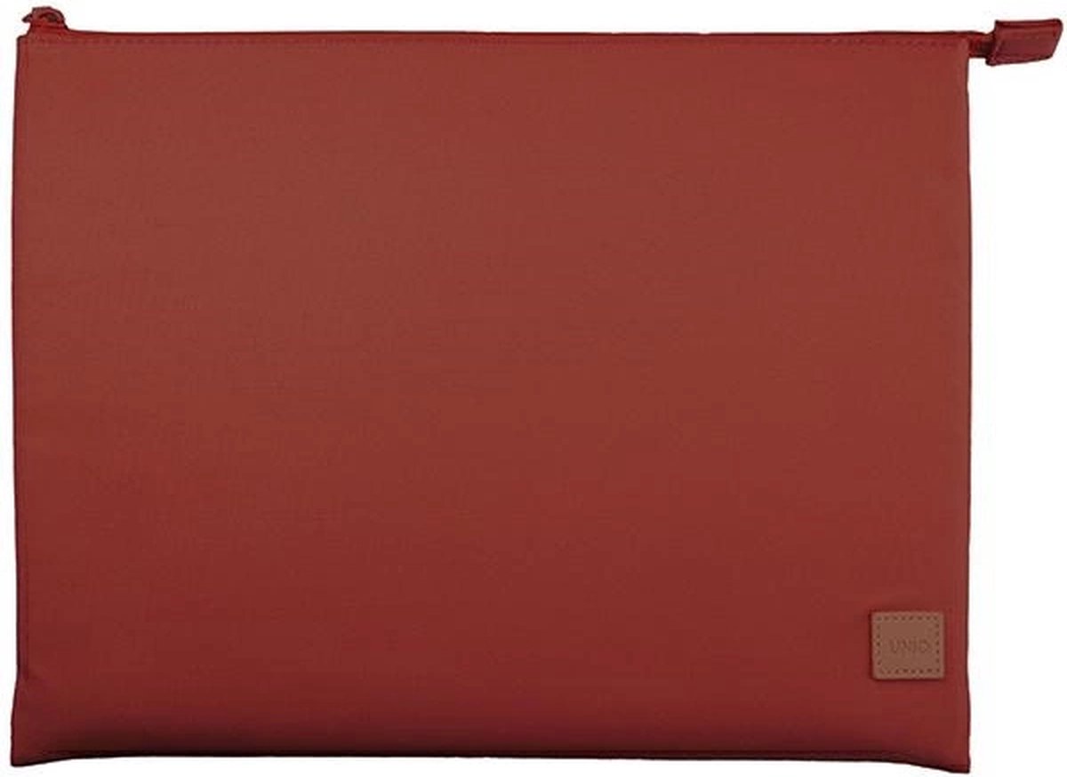 Uniq Lyon laptophoes 14 hoes rood/baksteenrood Waterdichte RPET