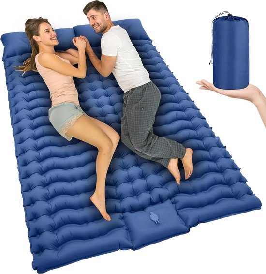 HiiPeak 2-Persoons Opblaasbare Isomat - 12 cm Extra Dik - 140 × 200 cm HiiPeak 2-Persoons Opblaasbare Isomat - 12 cm Extra Dik - 140 × 200 cm