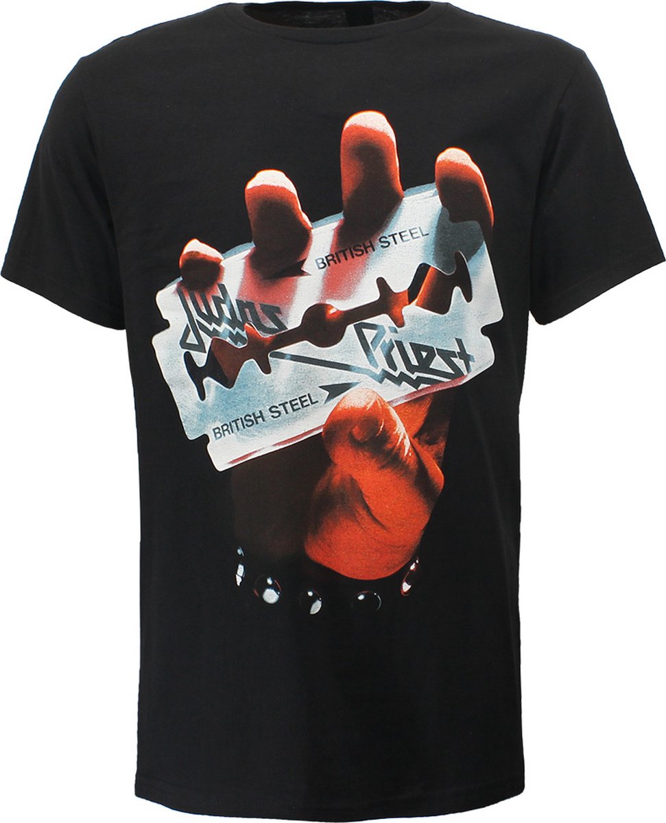 Judas Priest British Steel Razorblade T-Shirt - Officiële Merchandise - M