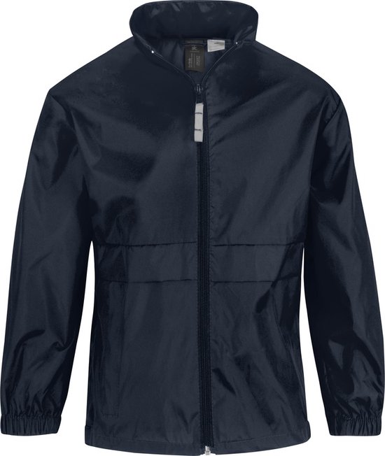 Windjas/regenjas voor jongens marineblauw maat 122/128