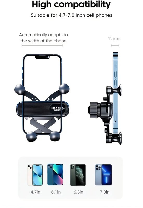 Nieuwe Support pour téléphone de voiture par Gravity support de pince d'aération support Mobile Mobile support de téléphone de GPS voitures