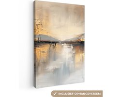 Canvas schilderij 40x60 cm - Wanddecoratie Abstract - Mod...