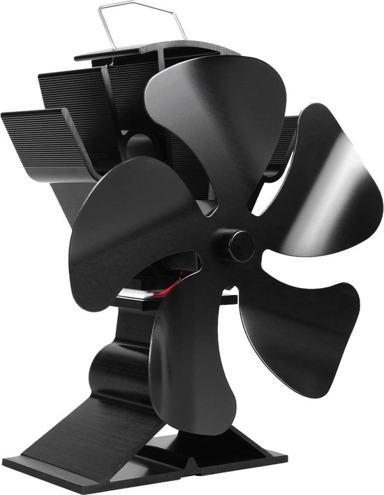 Haardventilator, 4 bladen, zonder stroom, stille open haard, waaierhout, open haard voor kachels, houtkachels, hitteaangedreven open haard voor hout/brandhout/kachelpijp Haardventilator, 4 bladen, zonder stroom, stille open haard, waaierhout, open haard voor kachels, houtkachels, hitteaangedreven open haard voor hout/brandhout/kachelpijp