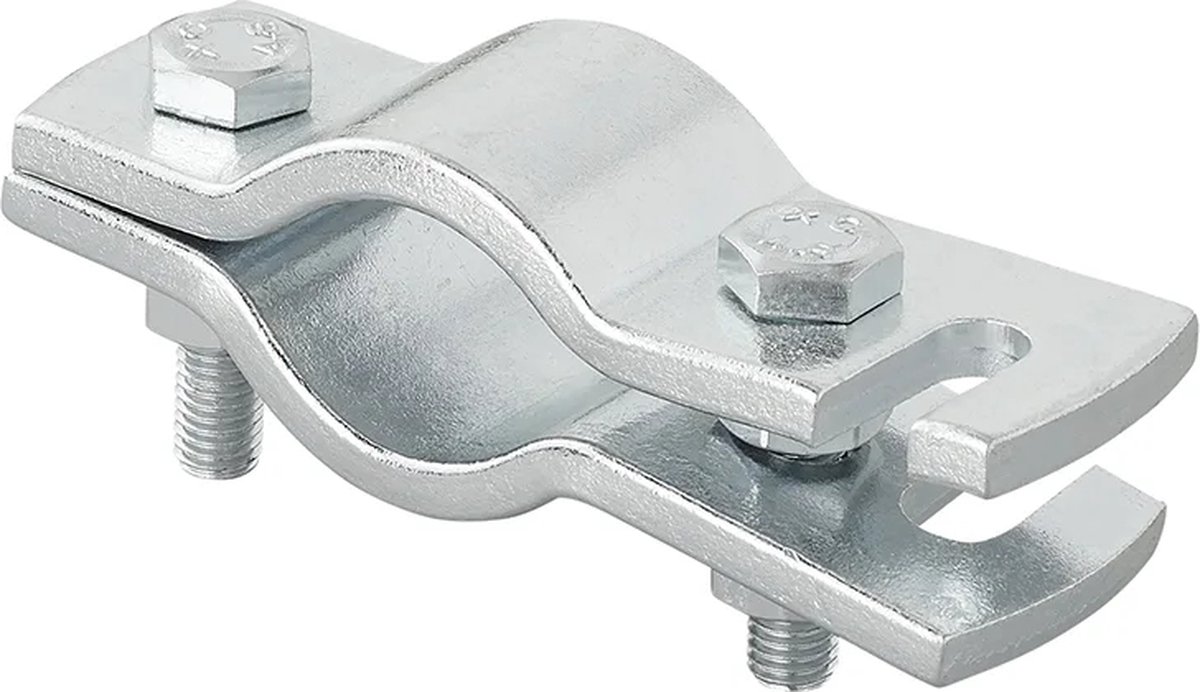 VCTparts® Hulpkoppeling met Sleuf voor Aanhanger en Trekhaak Zilver - Veiligheidskabel en Breekkabel Beveiliging