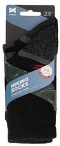 Xtreme Hiking Sokken Wol - Wandelsokken Merinowol - 2 paar - Multi Black - Maat 35/38