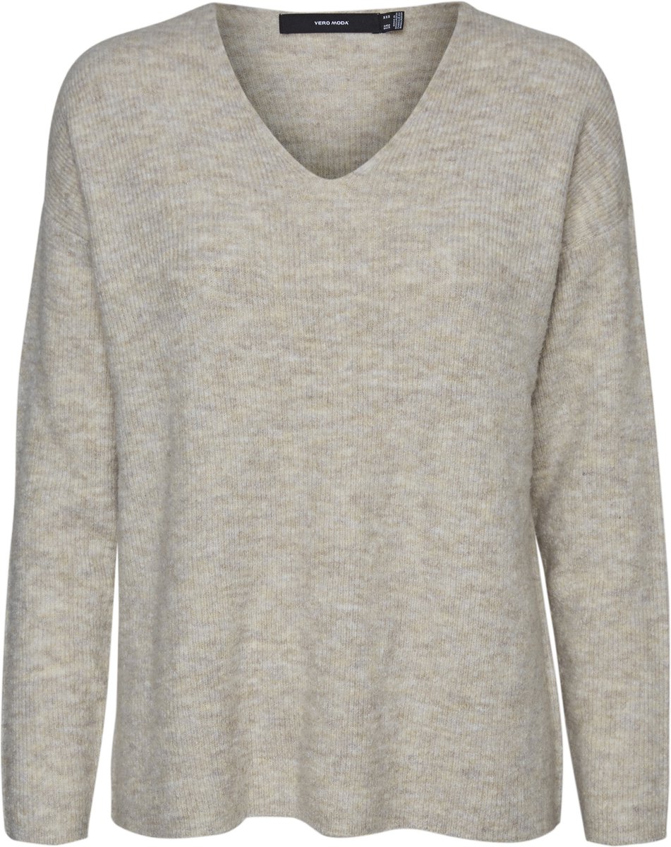 VERO MODA VMCREWLEFILE LS V-NECK BLOUSE NOOS Dames Trui - Maat XXL