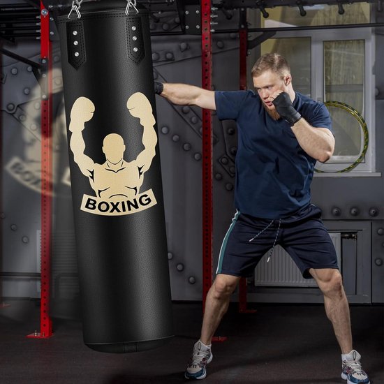 JUOIFIP Bokszakset voor volwassenen, zware bokszak met bokshandschoenen voor MMA Muay Thai Karate Taekwondo Training Kickboksen
