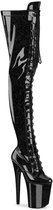 Pleaser - FLAMINGO-3020GP Bottes femmes à plateforme - US 7 - 37 Chaussures - Zwart