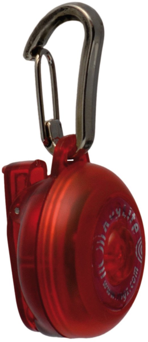 Rogz Roglite - Veiligheidslampje - Rood - 3,1 cm