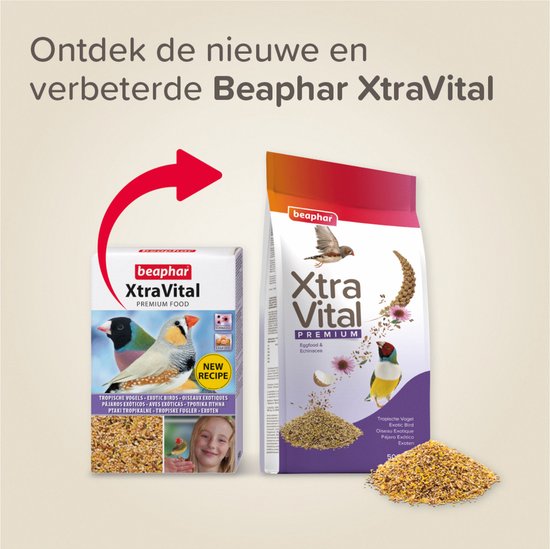 Beaphar Xtravital Tropische Vogel - Vogelvoer - 500 g