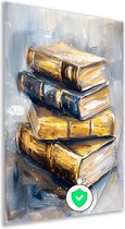 Boeken posters - Object poster - Muurdecoratie Verf - Muurdecoratie industrieel - Poster slaapkamer - Slaapkamer wanddecoratie poster 100x150 cm
