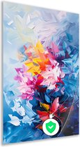 Bloemen muurdecoratie - Natuur poster - Wanddecoratie Bladeren - Muurdecoratie klassiek - Posters woonkamer - Wanddecoratie slaapkamer poster 100x150 cm