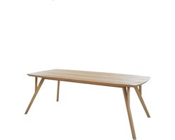 Light & Living - Eettafel QUENZA - 200x100x76cm - Bruin