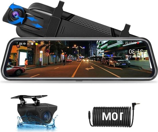Dashcam Met 170° Groothoek, Lusopname, Parkeermonitor En Nachtzicht – Full HD 1080p