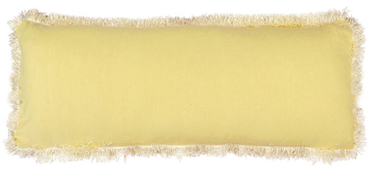 Unique Living D- Unique Living - Kussen Charlie 35x90cm Soft Yellow Geel