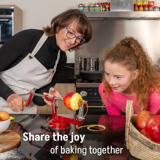Bugucat Appelschiller, professionele appelsnijder, appelschilmachine, spiraalsnijder, appelontpitter, schilmachine, aardappel, fruitsnijder, 3-in-1 functie, premium kwaliteit Bugucat Appelschiller, professionele appelsnijder, appelschilmachine, spiraalsnijder, appelontpitter, schilmachine, aardappel, fruitsnijder, 3-in-1 functie, premium kwaliteit
